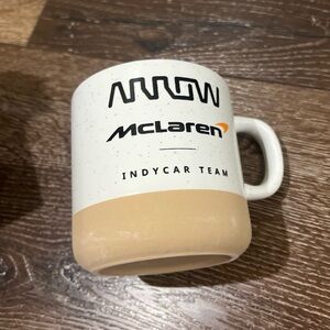 NIB McLaren IndyCar Team White and Tan Mug